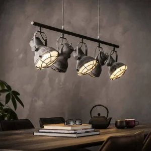 Loft-style lighting fixture in a modern interior.