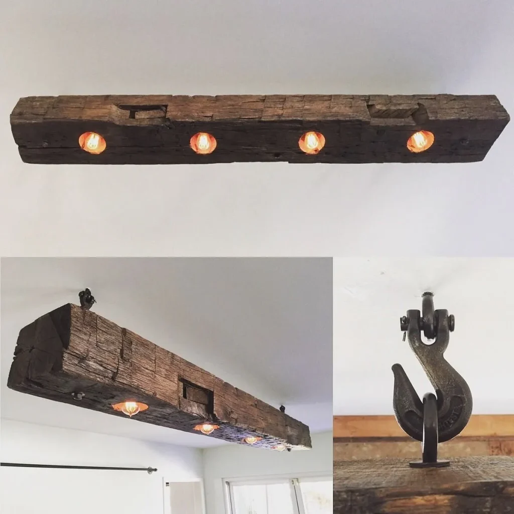 Glass bottle-shaped pendant light with a warm filament bulb.